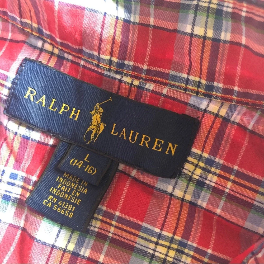 Ralph Lauren red plaid